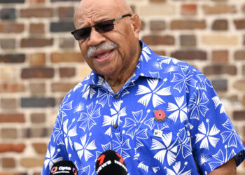 Fiji PM wins international athletics medal, at 75