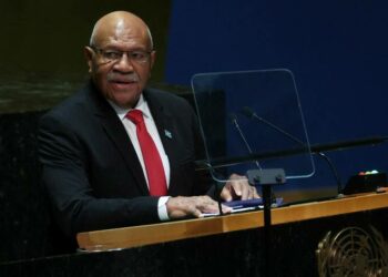 Fiji prime minister, 75, wins Oceania medal in shot put