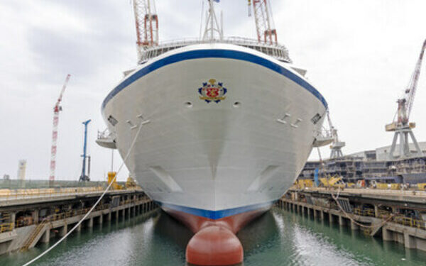 Allura’s First Splash – Oceania Cruises’ New Luxury Vessel Hits The Water At Fincantieri Shipyard In Italy