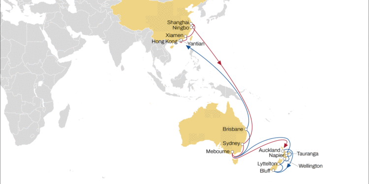 MSC reshuffles its Asia-Oceania Network