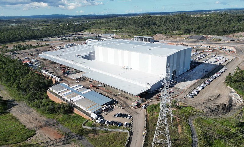 Ipswich facility drone image