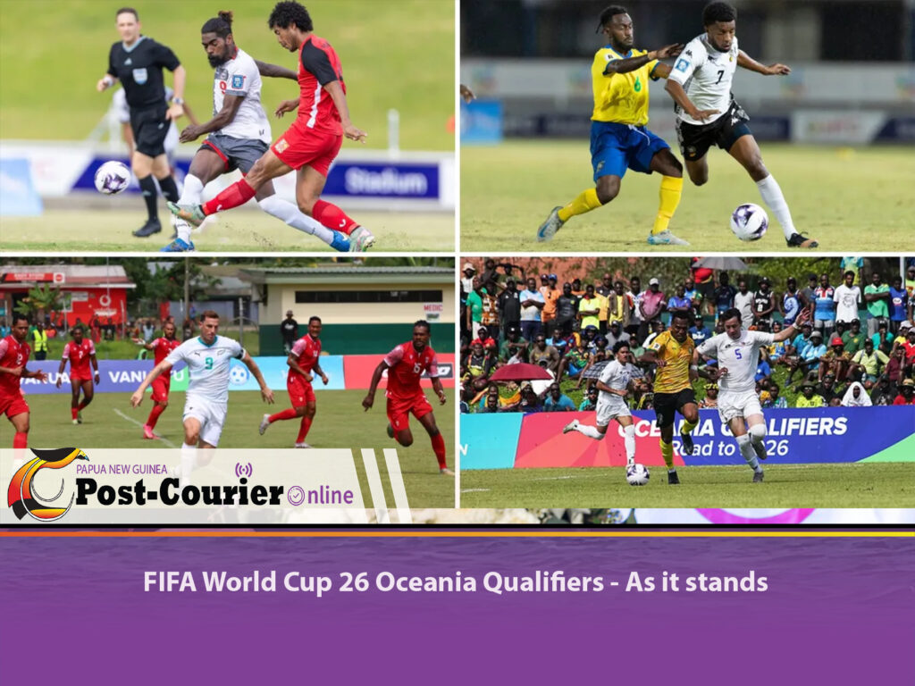 FIFA World Cup 26 Oceania Qualifiers - As it stands