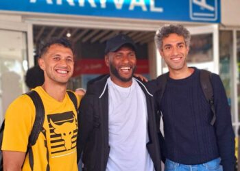 Vanuatu's favourite son Brian Kaltak has arrived home in Port Vila along with his international teammates Jared Clark and Mitch Cooper ahead of Saturday's FIFA World Cup Oceania Qualifier against Samoa at VFF Freshwater Stadium.